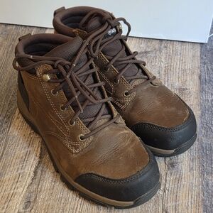 Ariat Men's Farmland Waterproof Leather Hiking Boots Soft Toe Size 7.5 EE Wide